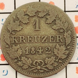 Germania Bavaria 1 kreuzer 1842 argint - Ludwig I, Maximilian II - km 799 - A011
