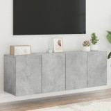 Comoda TV de perete, 2 buc. gri beton, 60x30x41 cm GartenMobel Dekor, vidaXL