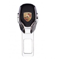 Centură falsă auto PORSCHE, piele și chrom, 1 BUC
