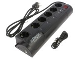 Prelungitor EnerGenie EG-PMS2 cu 6 prize 10A și protecție la supratensiune