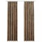 Draperii opace cu carlige, 2 buc., bej, 140x245 cm, catifea
