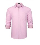 Cumpara ieftin Camasa cu maneca lunga pentru barbati Enlision, roz, XL - OUTLET