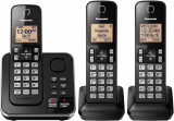 Telefon fără fir Pasonic KX-TG633SK, 3 receptoare