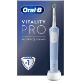 Periuta de dinti electrica Oral-B Vitality Pro, Curatare 3D, 3 programe, 1 capat, Albastru