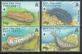 DB1 Fauna Marina BIOT Castraveti de Mare 2008 WWF 4 v. MNH, Nestampilat