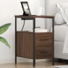 VidaXL Dulap de noapte Stejar brun 30 x 48 x 61 cm Lemn compozit