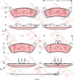 Set placute frana,frana disc MERCEDES M-CLASS (W163) (1998 - 2005) TRW GDB1456