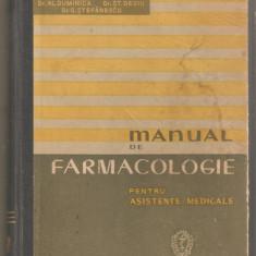 Manual de farmacologie pentru asistente medicale