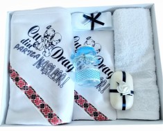 Trusou Botez 6 piese bleu-albastru-bleumarin - Albastru foto