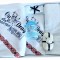 Trusou Botez 6 piese bleu-albastru-bleumarin - Albastru