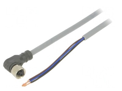 Cablu Conectare 3 PIN 5m M8 60VAC 4A 3 Fire PUR foto
