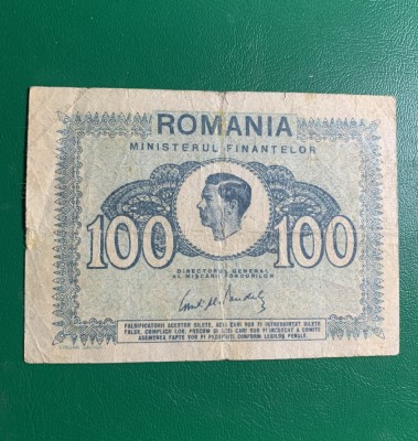 Bancnota 100 lei 1945 foto