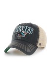 47brand șapcă NHL San Jose Sharks culoarea negru, cu imprimeu H-TSCLA22LAP-VB, 47 Brand