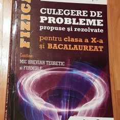 Fizica. Culegere de probleme propuse si rezolvate clasa a X-a de Mihaela Chirita