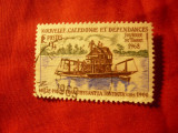 Serie Noua Caledonie 1968 - Ziua Timbrului - barca , 1 valoare stampilat