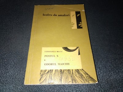 CONSTANTA BRATU - POSTUL X foto