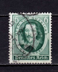 ✅ (S43) Germania Reich 1936 &quot;250 ani Guericke - inv. pompei cu aer &quot; serie completa Michel 608, stampilat