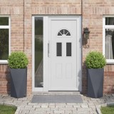 vidaXL Jardinieră 2 pcs Antracit 40 x 40 x 75 cm Oțel 883785