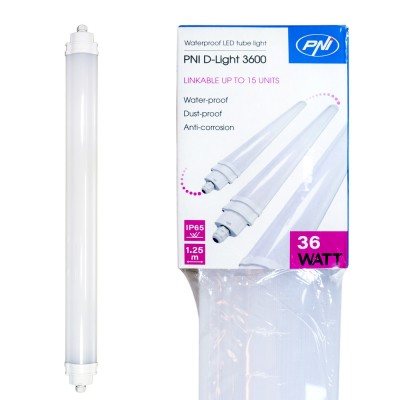 Aproape nou: Corp de iluminat liniar cu LED PNI D-Light 3600, 36W, 6500k, etans IP6 foto