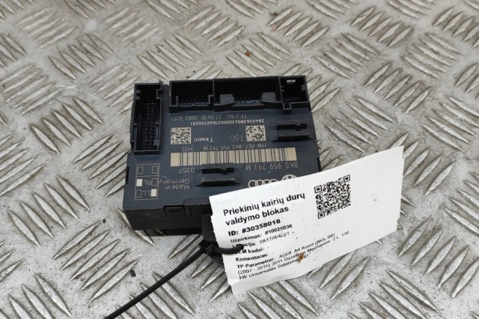Modul de control ușă st&acirc;nga față AUDI A4 Avant 8K5, B8 2011 OEM: 8K0959793M 30358018