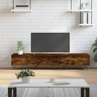 vidaXL Dulap TV, stejar fumuriu, 150x36x30 cm, lemn prelucrat 829153 foto