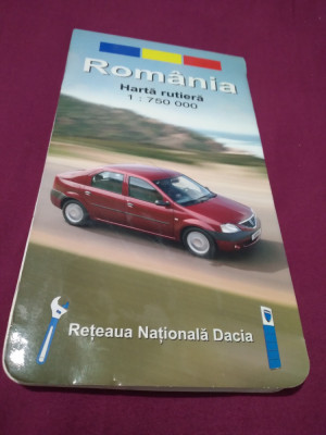 ROMANIA HARTA RUTIERA RETEAUA NATIONALA DACIA foto