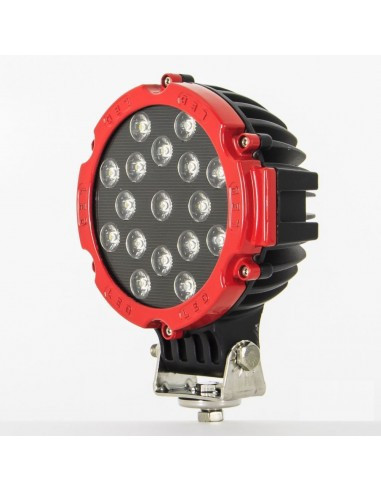 Proiector LED Auto Offroad 51W/12V-24V, 3740 Lumeni, Rosu, Spot Beam 30 Grade