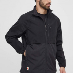 Fjallraven geaca HC Hybrid Wind Jacket barbati, culoarea negru, de tranzitie, F12500138