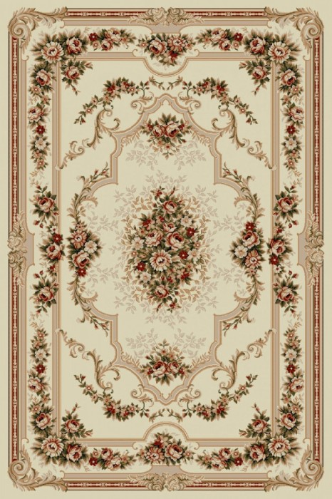 Covor Model Lotos 574-100, Marime 50 x 80 cm, Bej, Crem, Inaltime Fir 8 mm, Antialergic, Polipropilena, Living, Dormitor, Sufragerie, Birou
