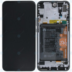 Huawei Honor 9X (STK-LX1) Capac frontal al modulului de afișare + LCD + digitizer + baterie negru la miezul nopții 02353DNV