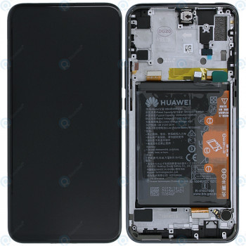 Huawei Honor 9X (STK-LX1) Capac frontal al modulului de afișare + LCD + digitizer + baterie negru la miezul nopții 02353DNV foto
