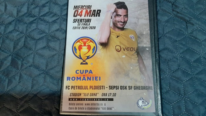 program Petrolul Pl. - Sepsi Sf. Gheorghe (cupa rom.)
