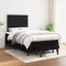 vidaXL Pat box spring cu saltea, negru, 120x200 cm, textil 3136663