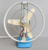 Ventilator metalic 2 viteze romanesc cu masca, Electro-Argeș anii 70, functional