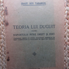 Teoria lui Duguit asupra raportului între drept şi stat - Erast Diti Tarangul