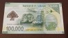 Liban -100000 100.000 livres 2020 comemorativa polymer UNC