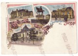 3989 - IASI, Statue STEFAN cel MARE, National Bank, University, Litho - unused