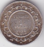 Tunisia 1 Franc Muhammad V 1916, Africa, Argint