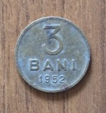 Cumpara ieftin 3 Bani 1952 RPR Rom&acirc;nia, Monedă Rom&acirc;nească