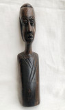 Bust de barbat - sculptura in lemn de esenta exotica - arta africana