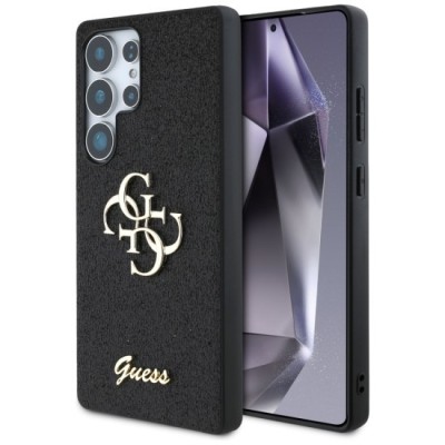 Husa pentru Samsung Galaxy S25 Ultra - Guess Glitter Script Big 4G Logo (GUHCS25LHG4SGK) - Black foto
