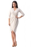 J933-15 Rochie chic cu pliuri si aspect petrecut, S