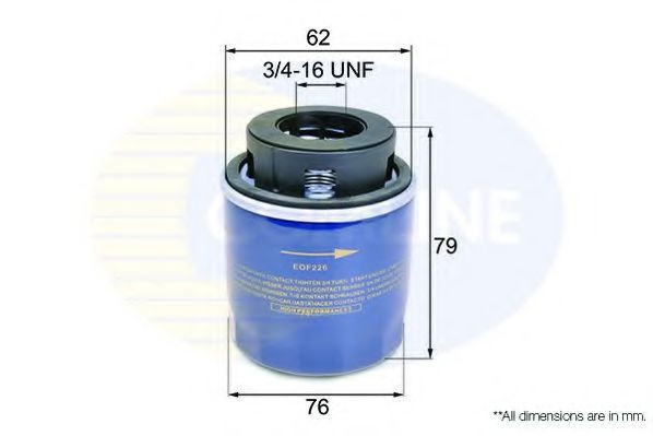 Filtru ulei AUDI A3 (8P1) (2003 - 2012) COMLINE EOF226