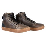 Ghete Moto W-TEC Fred Piele Naturala Urban High-Top Protecție Glezna Antiderapante Sireturi