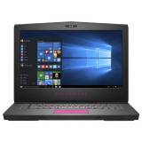 Laptop ALIENWARE, 15 R3, Intel Core i7-7700HQ, 2.80 GHz, HDD: 1TB, RAM: 16 GB, video: Intel HD Graphics 630, nVIDIA GeForce GTX 1070, webcam