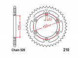 Pinion spate Beta RR 250 300 350 450 Xtrainer 250 300 13- 20 HONDA 88- 18 otel ultra light 21047EE