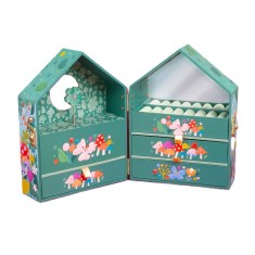 Cutie de bijuterii muzicala Casuta din copac Svoora