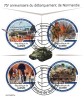 Timbre Guinea 2019 - Istorie, WW2, Ziua Z, Aniversare - Set Complet Colita + Bloc