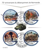 Timbre Guinea 2019 - Istorie, WW2, Ziua Z, Aniversare - Set Complet Colita + Bloc