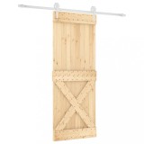 Cumpara ieftin Usa glisanta cu set de feronerie 80x210 cm, lemn masiv de pin